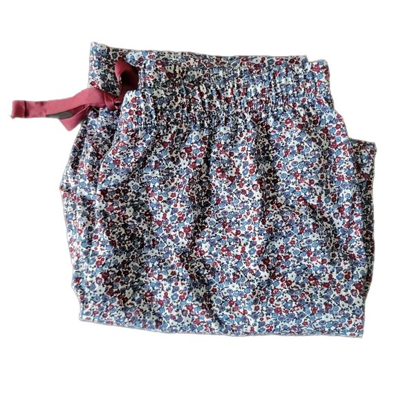 Land's End Pajama Pants Floral Micro Print - Picture 1 of 8